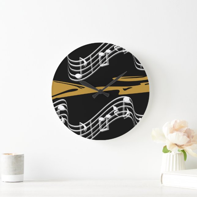Musik noter stor klocka (Hem)