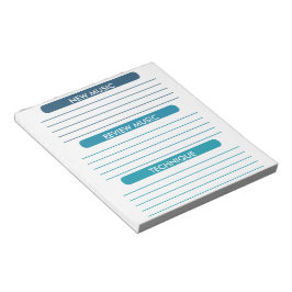 Musik noter Student-praxis Lakan Anteckningsblock