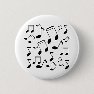 Musik noter svart knapp
