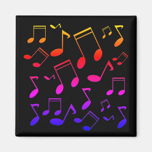 Musik noter svart magnet