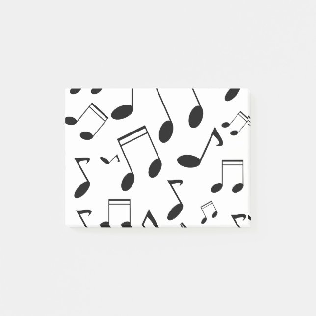 Musik noter svart post-it block (Framsida)