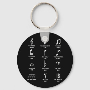 Musik noter Symbol Definition Humor Nyckelring