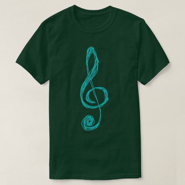 musik noter t shirt (Design framsida)