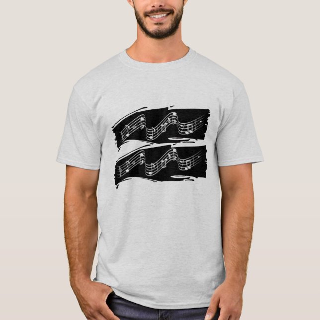 Musik noter t shirt (Framsida)