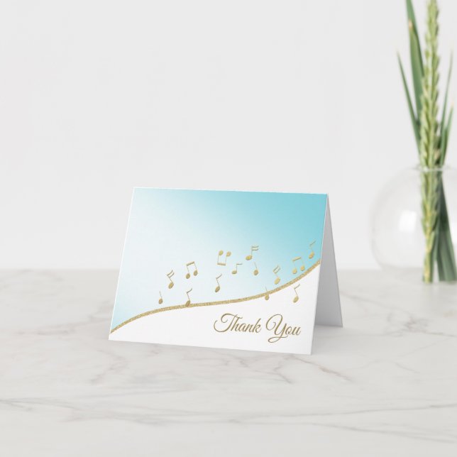 Musik noter Tack Kort (Framsida)