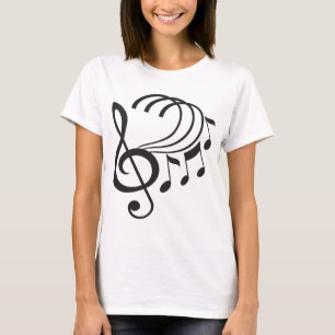 Musik noter tee shirt