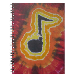 Musik noter Tie Dye Anteckningsbok