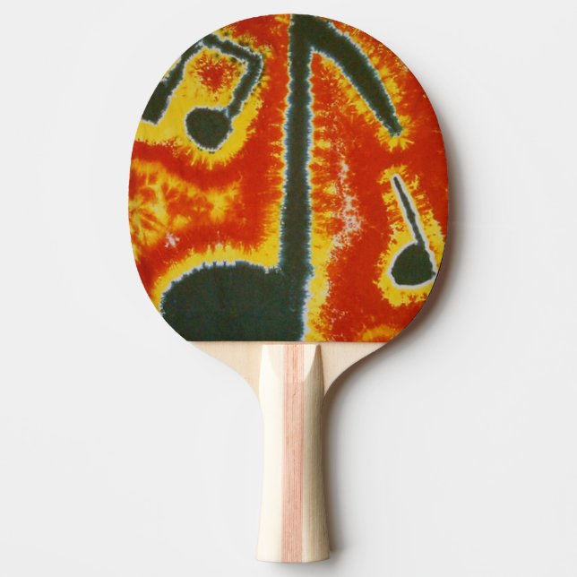 Musik noter Tie Dye Pingisracket (Framsidan)