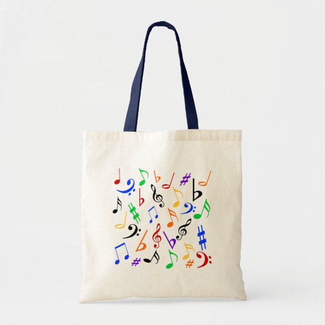 Musik noter Tote Bag - Multi Tygkasse (Framsidan)