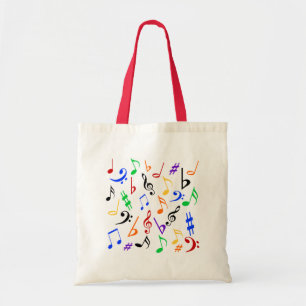 musik noter Tote Bag - Multi Tygkasse