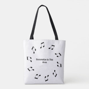 Musik noter Tote Bag Tygkasse