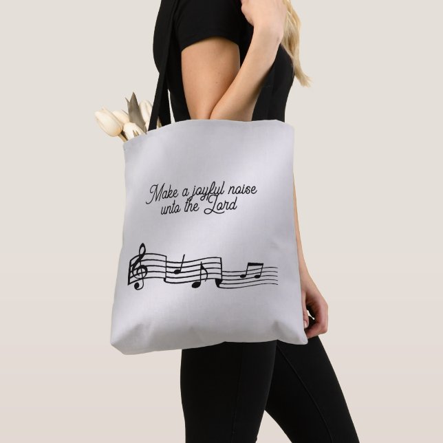 Musik noter Tote Bag Tygkasse (Närbild)