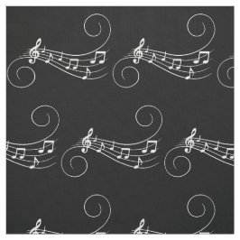 Musik noter tyg