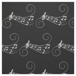 Musik noter tyg