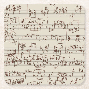 Musik noter underlägg papper kvadrat