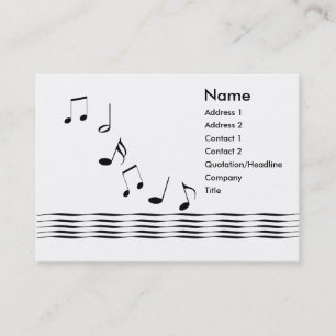 Musik noter visitkort