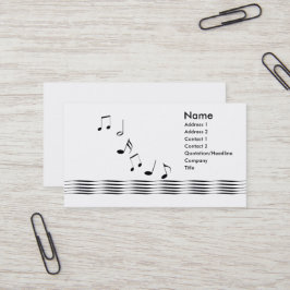 Musik noter visitkort