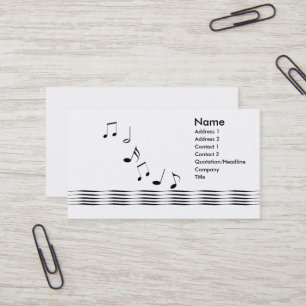Musik noter visitkort