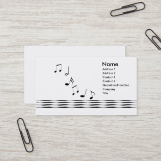 Musik noter visitkort