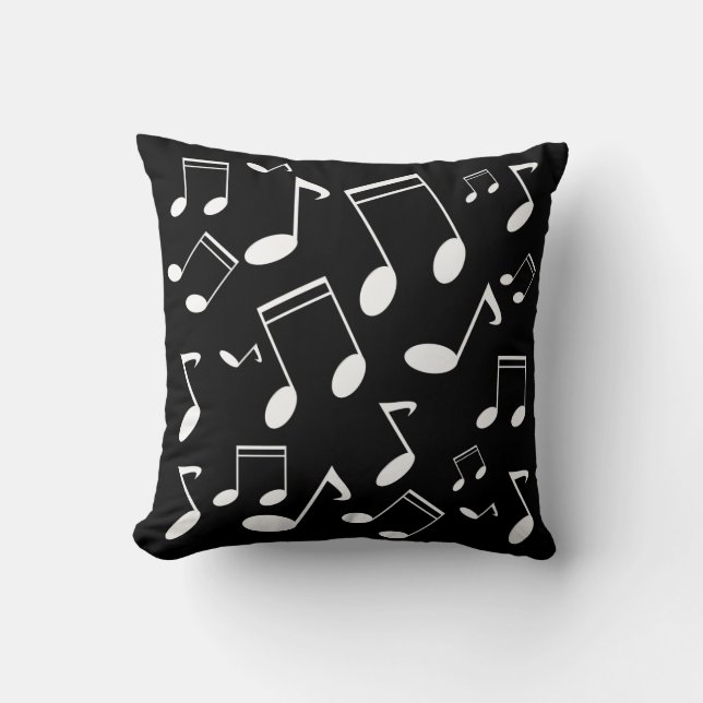 Musik noter vit kudde (Framsida)