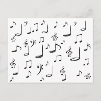 MUSIK NOTER VYKORT