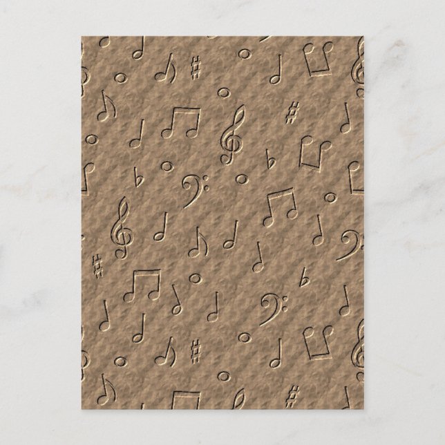 Musik noter vykort (Framsida)
