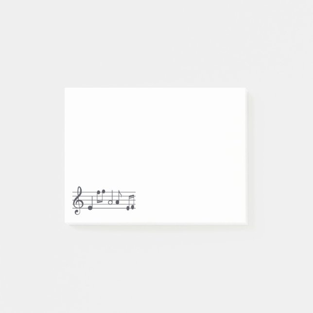 Musik noteranteckningsblock post-it block (Framsida)