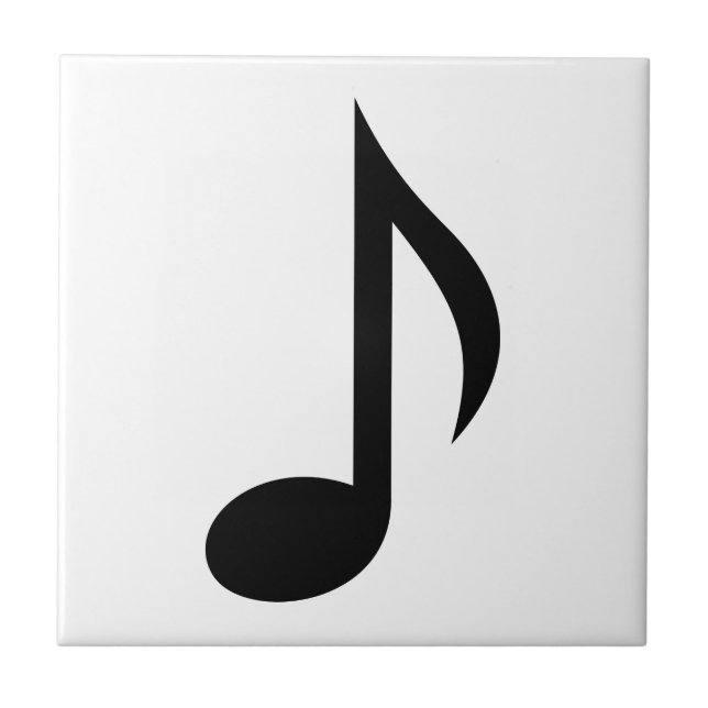 Musik noterar kakelplatta (Framsidan)