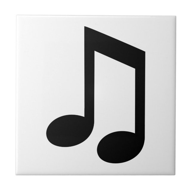 Musik noterar kakelplatta (Framsidan)