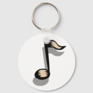 Musik noterar Keychain Nyckelring