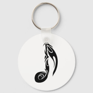 musik noterar nyckelring