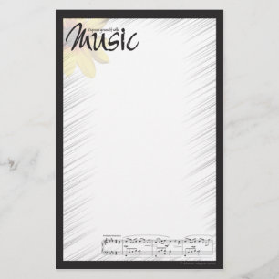 Musik noterar papper