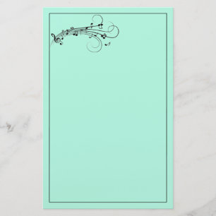 Musik noterar papper