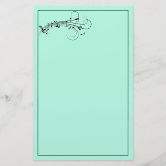 Musik noterar papper