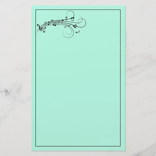 Musik noterar papper (Framsida)