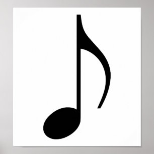 Musik noterar poster