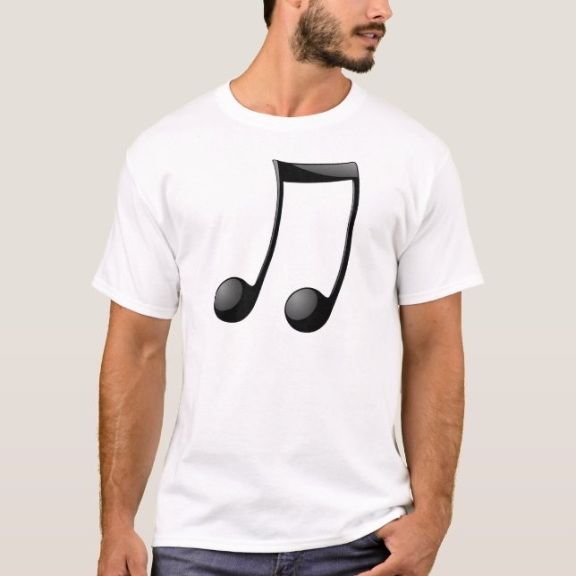 musik noterar symbol t-shirt (Framsida)