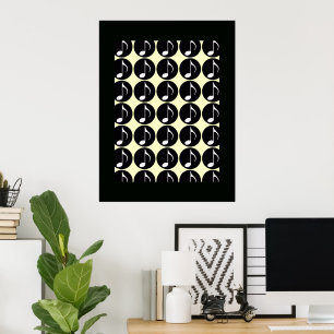 musik noterdekor poster