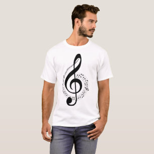 Musik noterillustrationT-tröja T-shirt