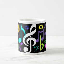 Musik noterkaffemugg kaffemugg