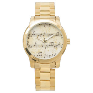 Musik noterklocka armbandsur
