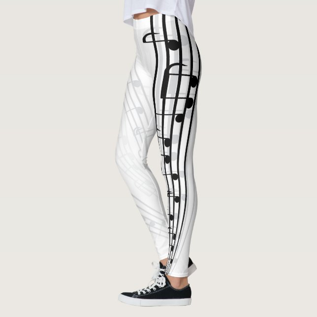 Musik noterlakan leggings (Vänster)