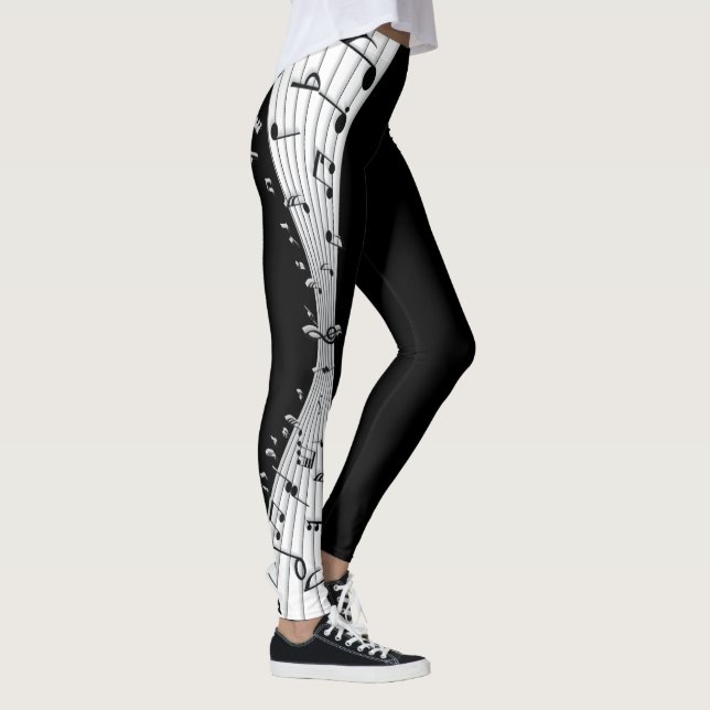 Musik noterlakan leggings (Höger)