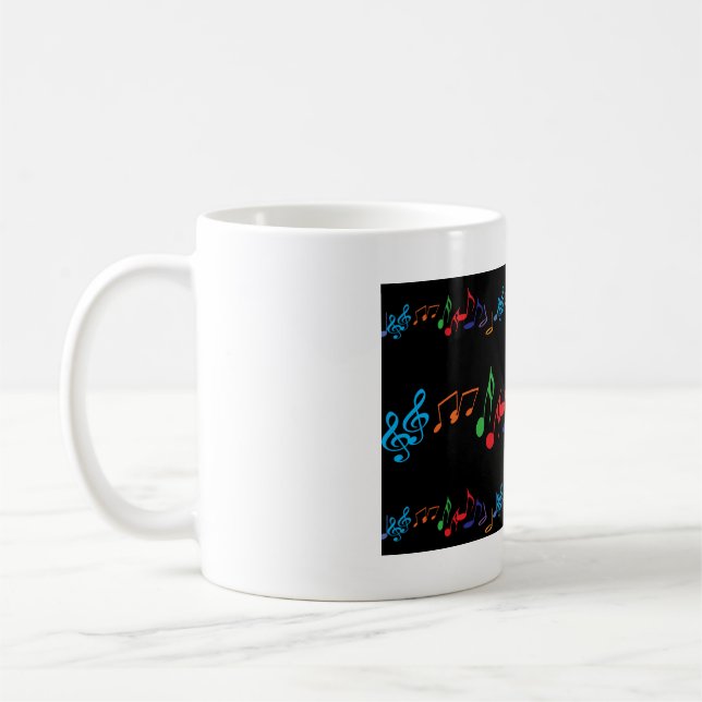Musik notermugg kaffemugg (Vänster)