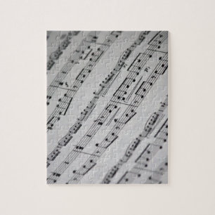musik noternotblad pussel