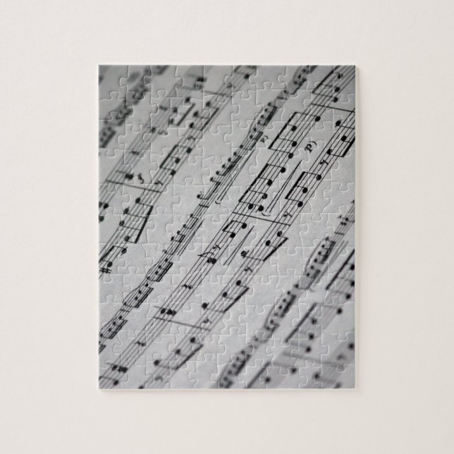 musik noternotblad pussel (Vertikal)
