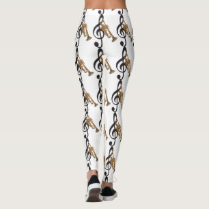 Musik noterpianot skrivar gitarrdamasker leggings