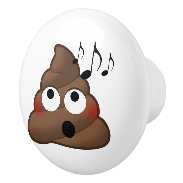 Musik noterPoop Emoji Knopp (Höger)