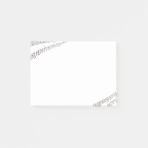 Musik noterrammusikal post-it block