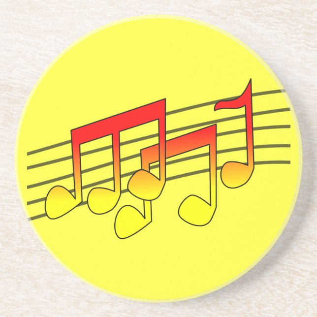 Musik notersandstenkustfartyg underlägg (Framsidan)
